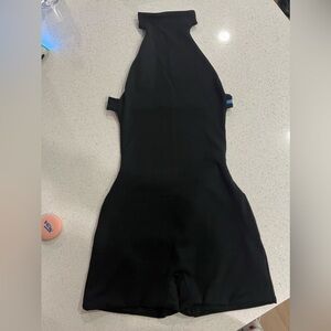 Are You Am I Ivie Black Romper